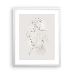 Plagát v bielom ráme - Ako citlivý nástroj - 40x50 cm