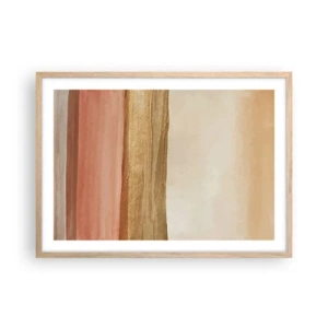 Plagát v ráme zo svetlého duba - Vertikálna kompozícia - 70x50 cm