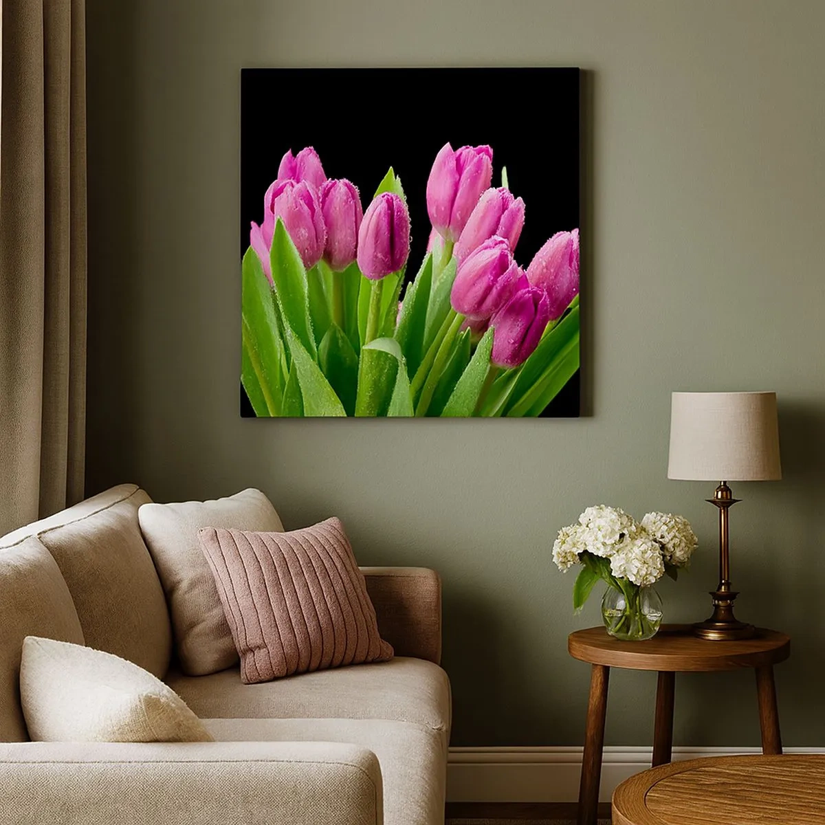 Obraz na plátne - Ľaliové potešenie jari - 30x30 cm