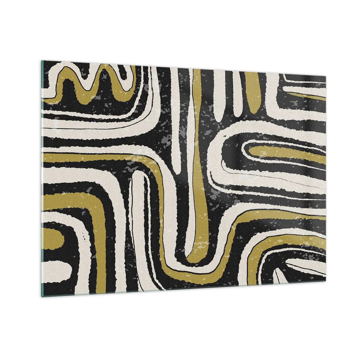 Obraz na skle - Kompozícia: trakty a uličky - 100x70 cm