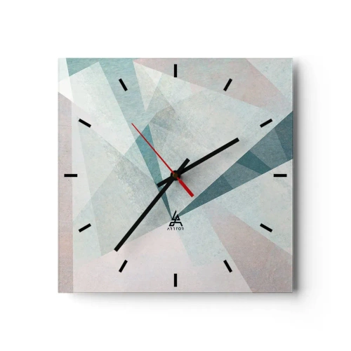 Nástenné hodiny - V kľude, ale dynamicky - 30x30 cm