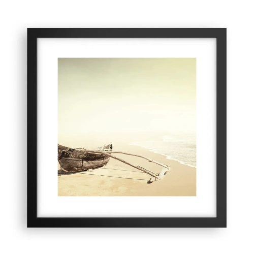 Plagát v čiernom ráme - Spomienka na južné more - 30x30 cm