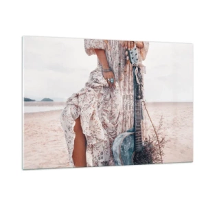 Obraz na skle - Kvetinové deti na ceste - 120x80 cm