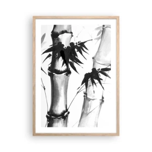 Plagát v ráme zo svetlého duba - Blízky záber na orient - 50x70 cm