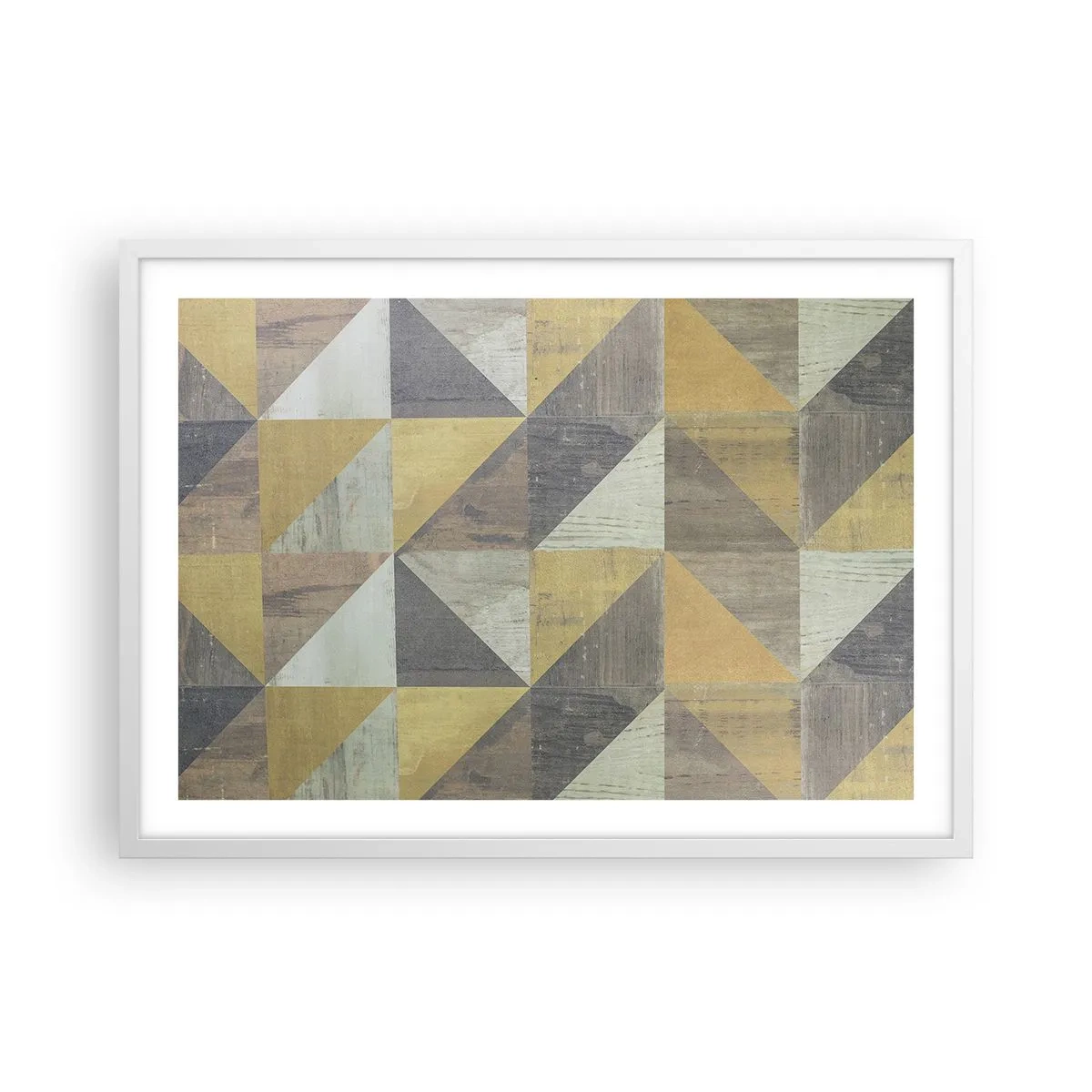 Plagát v bielom ráme - V uhle trojuholníka - 70x50 cm