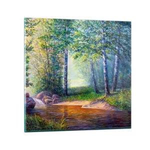 Obraz na skle - Idylické prostredie - 30x30 cm