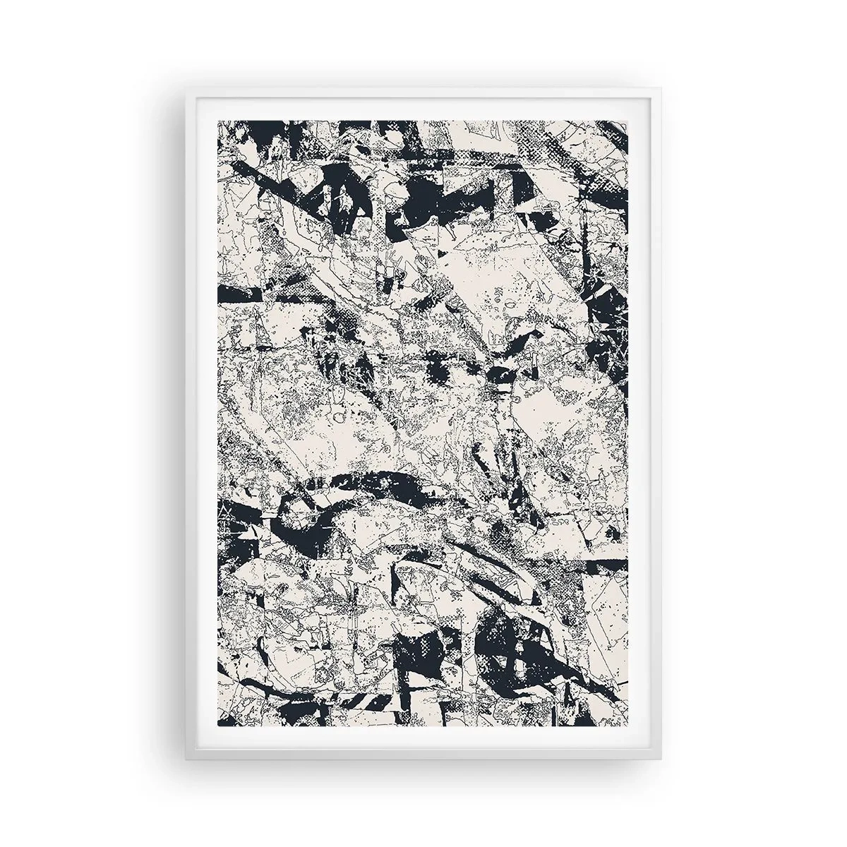 Plagát v bielom ráme - Prelínanie protikladov - 70x100 cm