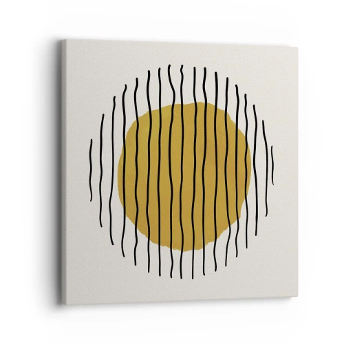 Obraz na plátne - Abstrakcia kmitajúca žiarom - 40x40 cm