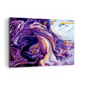 Obraz na plátne - Záhyb priestoru vo fialovej - 120x80 cm