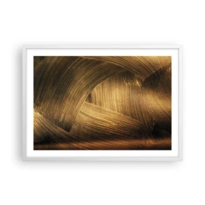Plagát v bielom ráme - V zlatom labyrinte - 70x50 cm