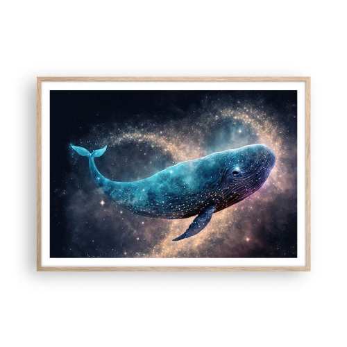 Plagát v ráme zo svetlého duba - Existuje taký svet… - 100x70 cm
