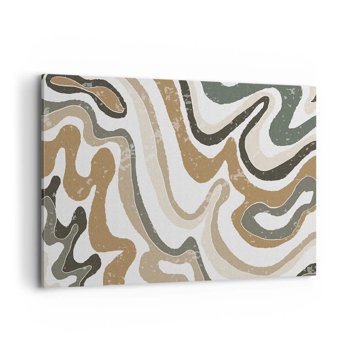 Obraz na plátne - Meandre zemitých farieb - 120x80 cm