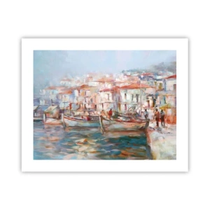 Plagát - Pastelová dovolenka - 50x40 cm
