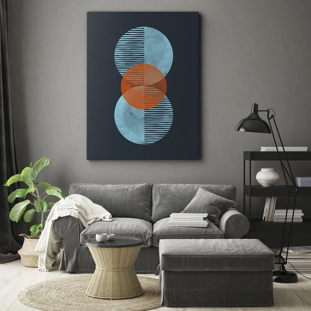 Obraz na plátne - Symetrická kompozícia - 70x100 cm