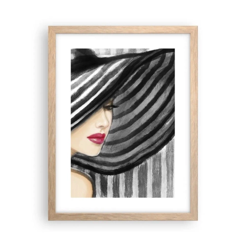 Plagát v ráme zo svetlého duba - Kde ťa hľadať? - 30x40 cm