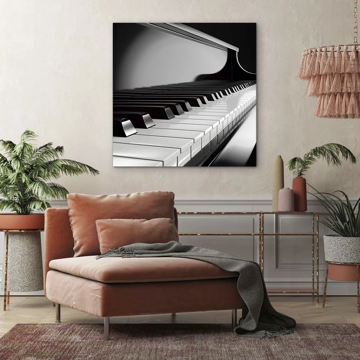 Obraz na plátne - Harmónia tvarov a farieb - 60x60 cm