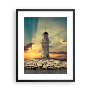 Plagát v čiernom ráme - Svetlo - Dobro - Krása - 40x50 cm