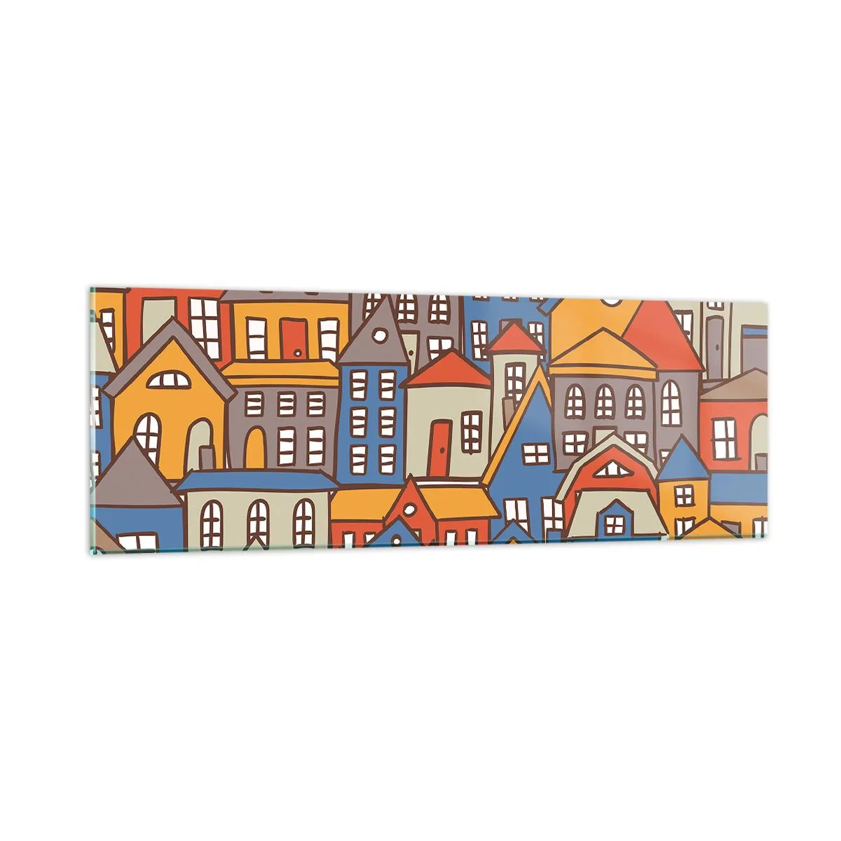 Obraz na skle - Za domom dom - 90x30 cm