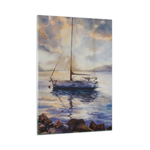 Obraz na skle - Večer v zátoke - 50x70 cm