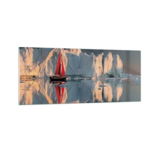 Obraz na skle - Na okraji sveta - 100x40 cm