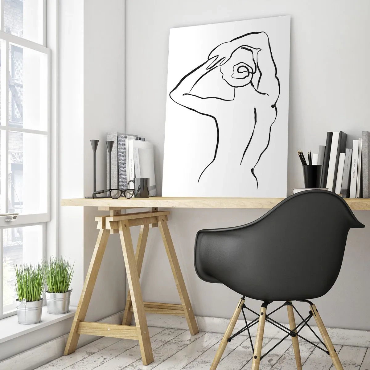 Obraz na skle - Ranný akt - 50x70 cm