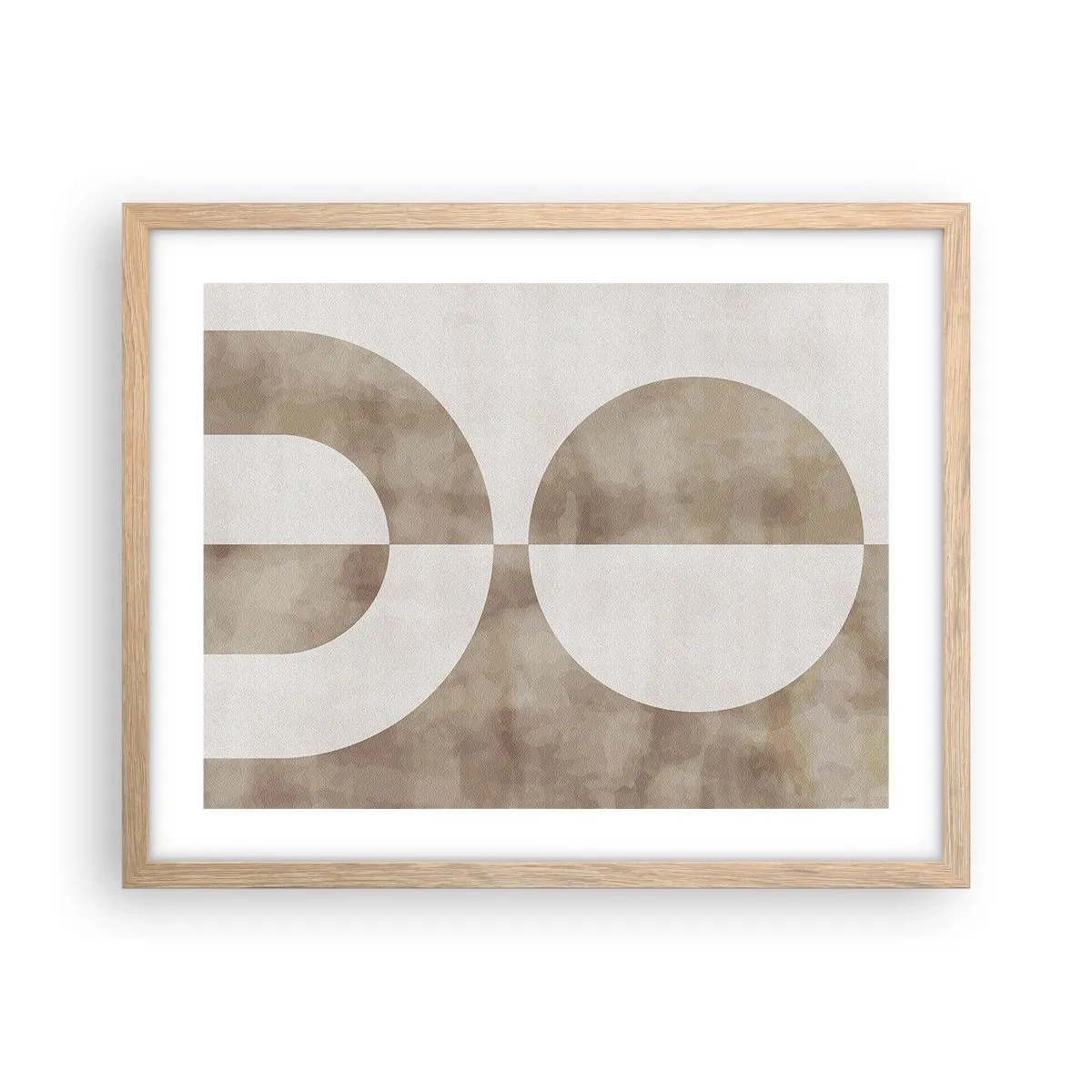 Plagát v ráme zo svetlého duba - Podobnosti a rozdiely - 50x40 cm