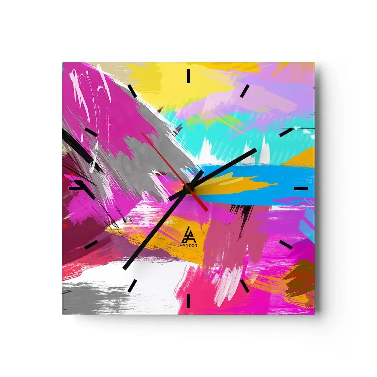 Nástenné hodiny - Šmuha, šmuha, sama šmuha - 30x30 cm