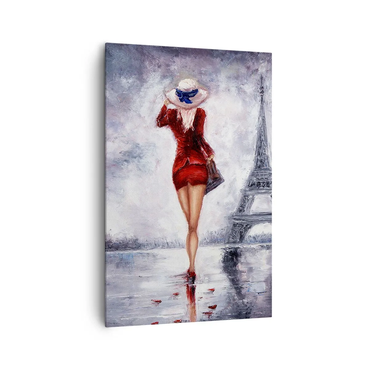 Obraz na plátne - Parížske symboly - 80x120 cm