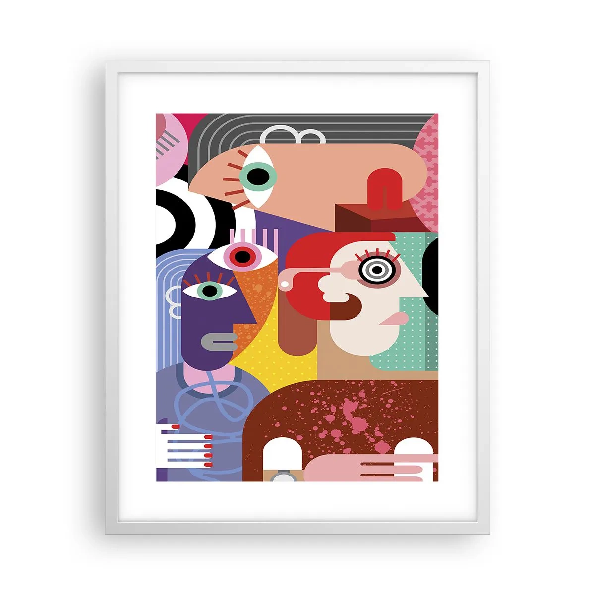 Plagát v bielom ráme - My od pána Picassa - 40x50 cm