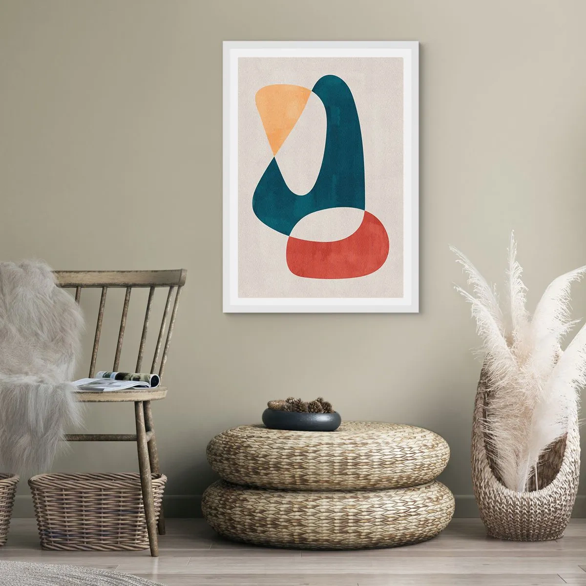 Plagát v bielom ráme - Vplyvy a metamorfózy - 50x70 cm