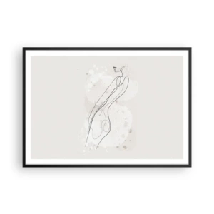 Plagát v čiernom ráme - Zablúdiť pohľadom - 100x70 cm