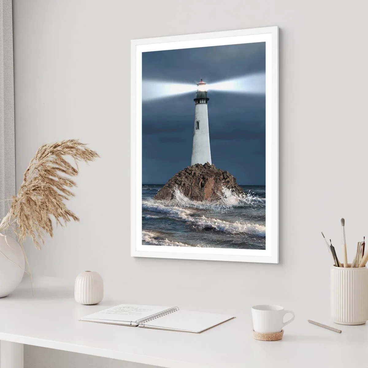 Plagát v bielom ráme - Tu…tu…tuná! - 70x100 cm