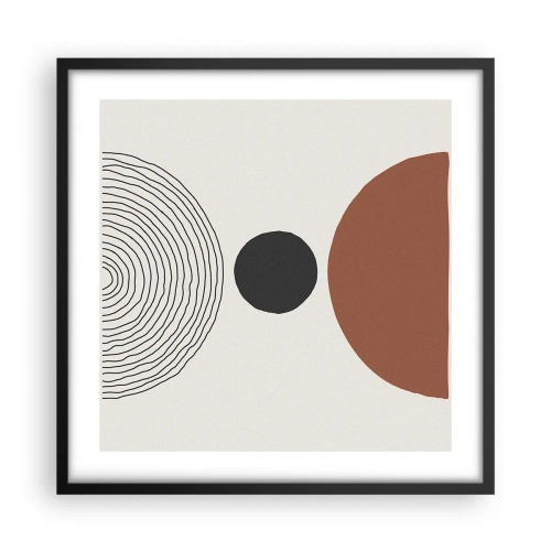 Plagát v čiernom ráme - V centre pozornosti - 50x50 cm