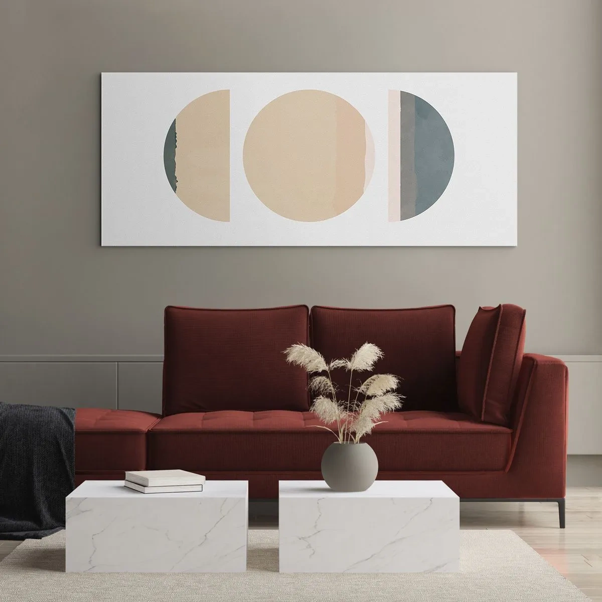 Obraz na skle - Kruh za kruhom - 160x50 cm