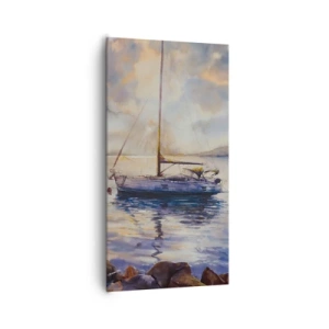 Obraz na plátne - Večer v zátoke - 65x120 cm