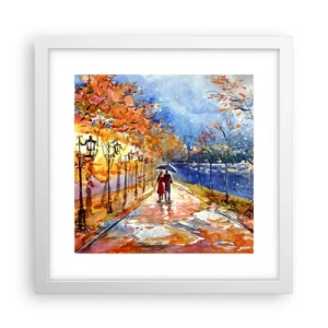 Plagát v bielom ráme - Spoločne k hranici času - 30x30 cm