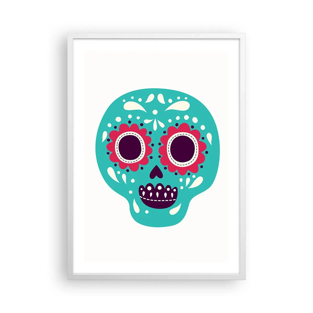 Plagát v bielom ráme - Život – zábava až do smrti - 50x70 cm