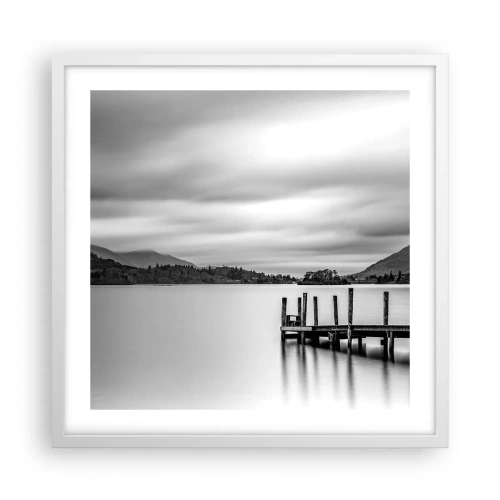 Plagát v bielom ráme - Jemnosť a sila - 50x50 cm