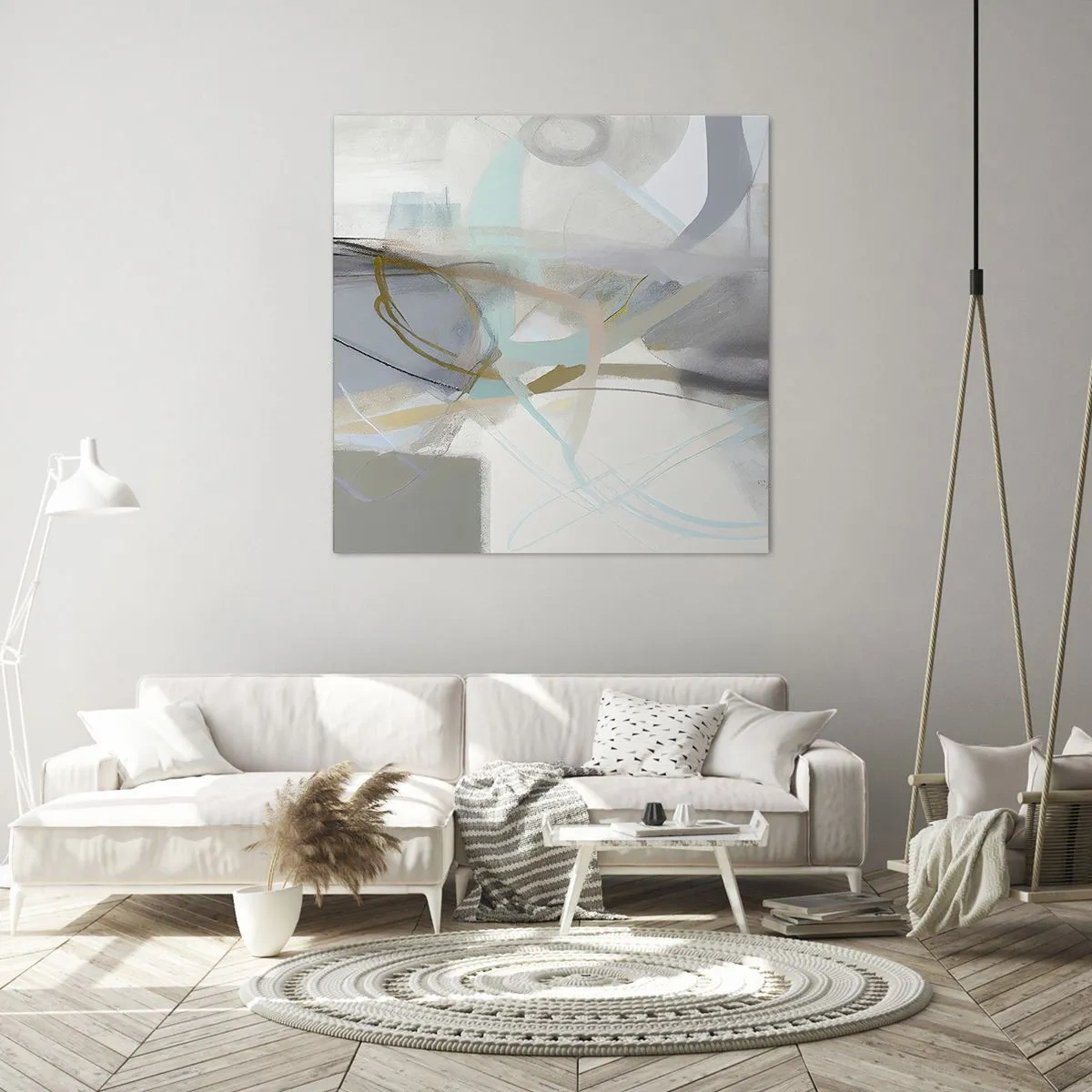 Obraz na plátne - Hmlistá abstrakcia - 40x40 cm