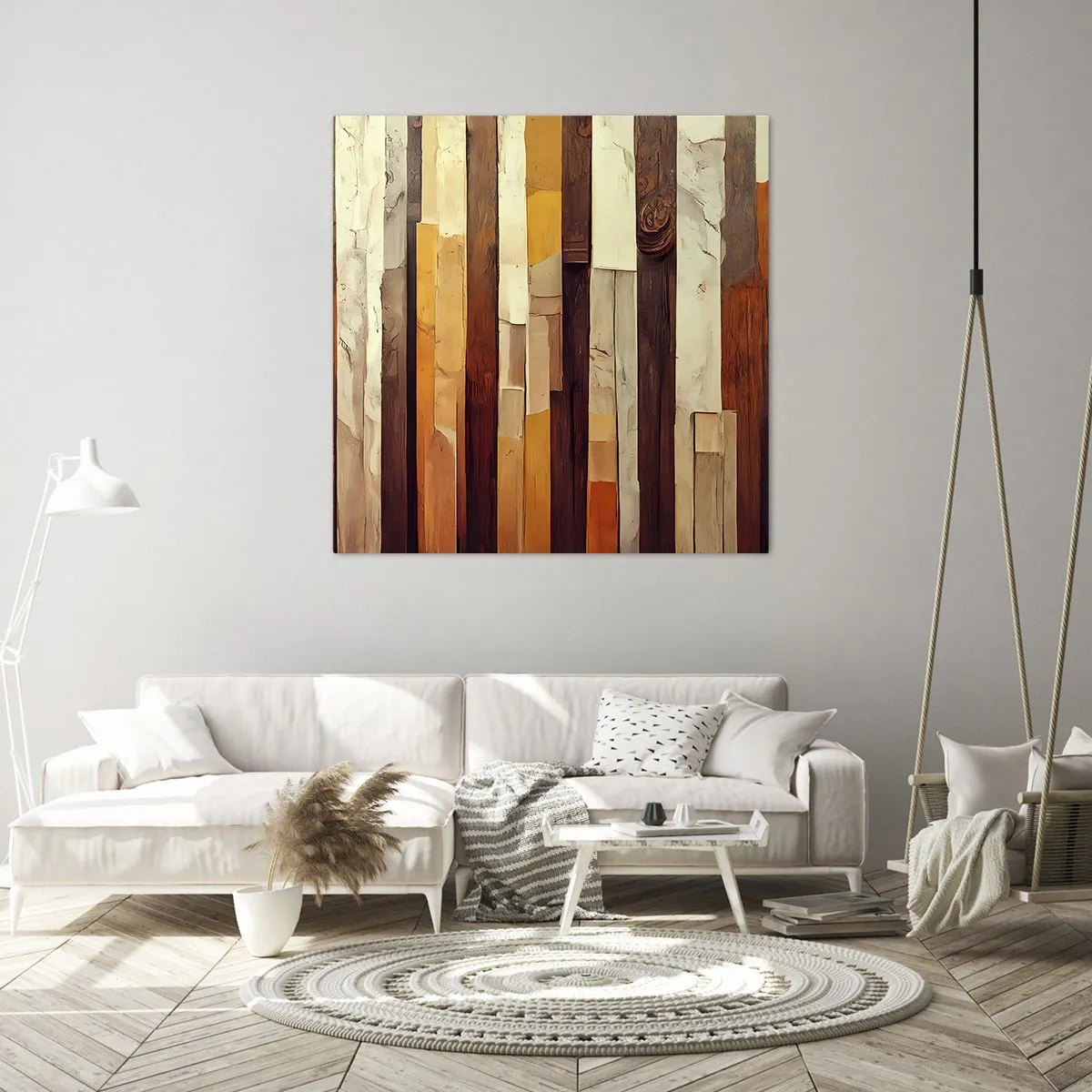 Obraz na plátne - Hymna lesných stromov - 30x30 cm