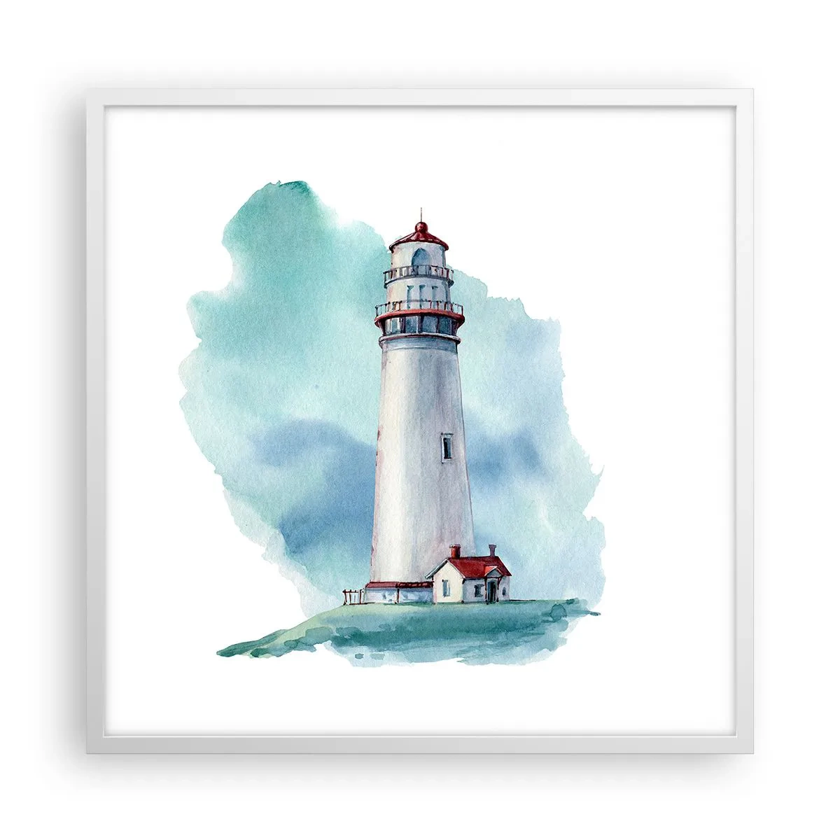 Plagát v bielom ráme - Nežná sestra blankytu - 60x60 cm