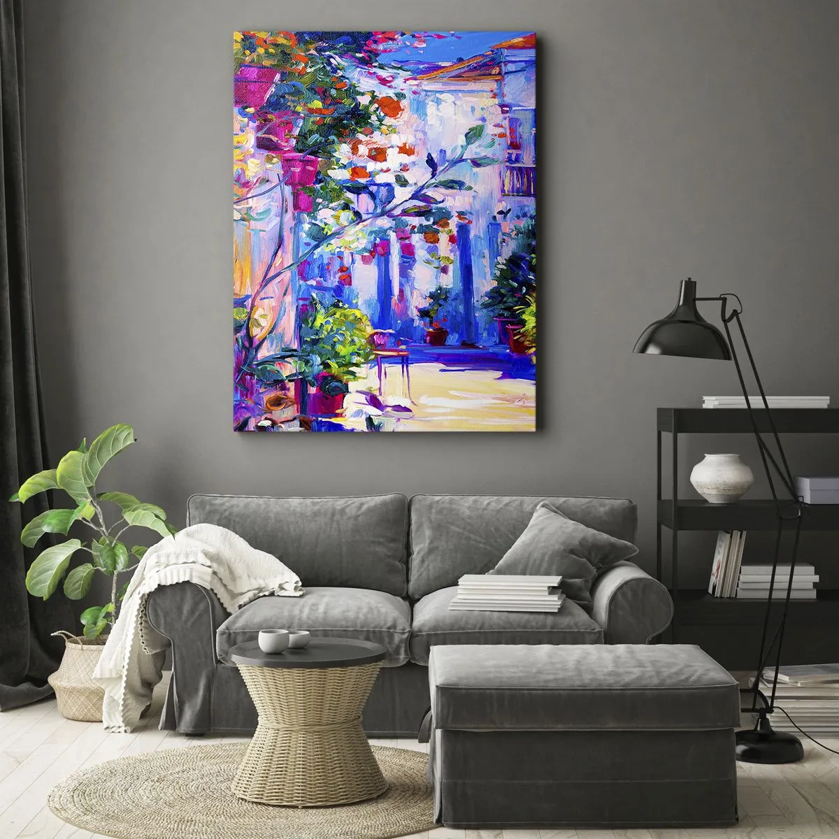 Obraz na plátne - Impresia - talianska ulička - 50x70 cm