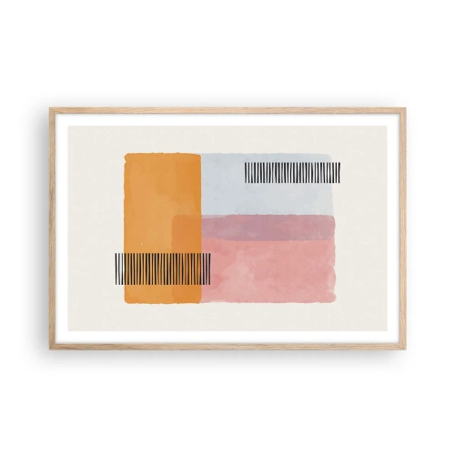 Plagát v ráme zo svetlého duba - Z rohu do rohu - 91x61 cm