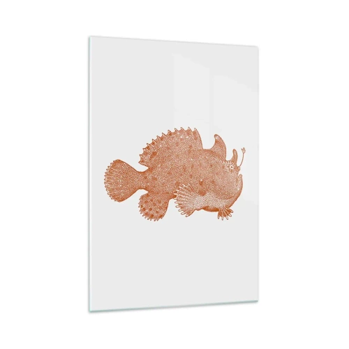 Obraz na skle - A nakoniec ryba - 70x100 cm