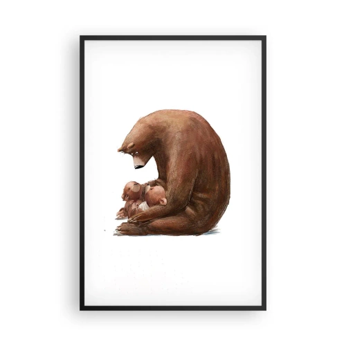 Plagát v čiernom ráme - Sladké sny, deti - 61x91 cm