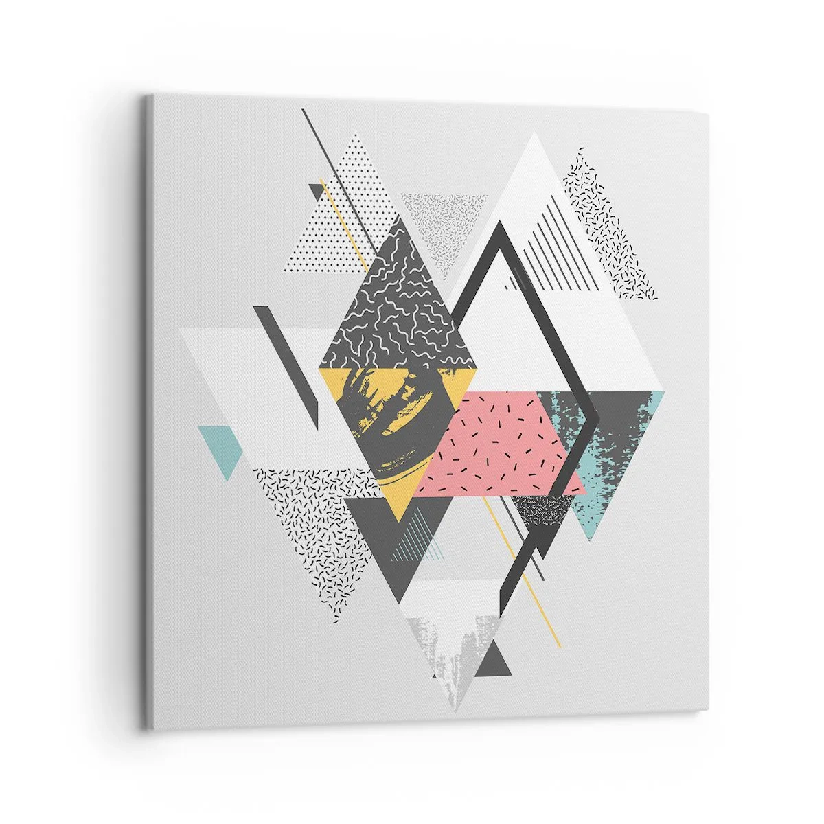 Obraz na plátne - Variácie na trojuholník a kosoštvorec - 50x50 cm