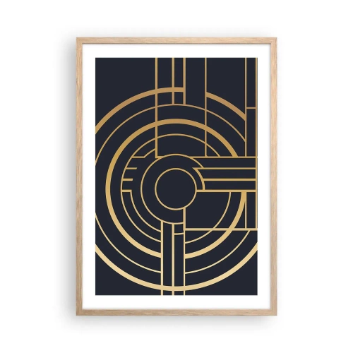 Plagát v ráme zo svetlého duba - Obraty udalosti - 50x70 cm