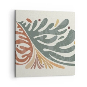 Obraz na plátne - Viacfarebný list - 60x60 cm