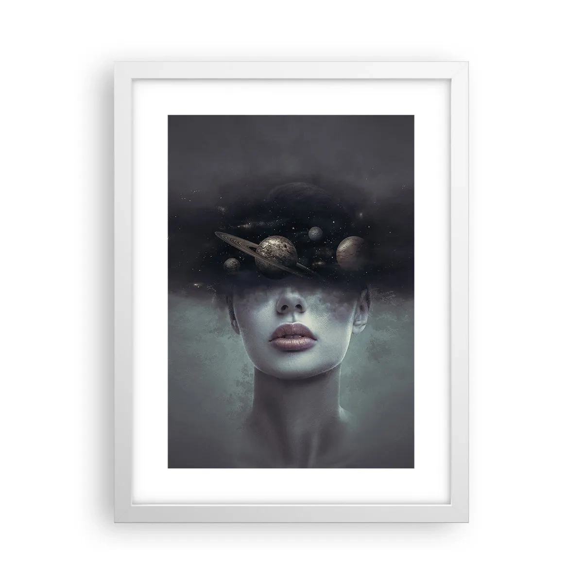 Plagát v bielom ráme - A planéty… - 30x40 cm