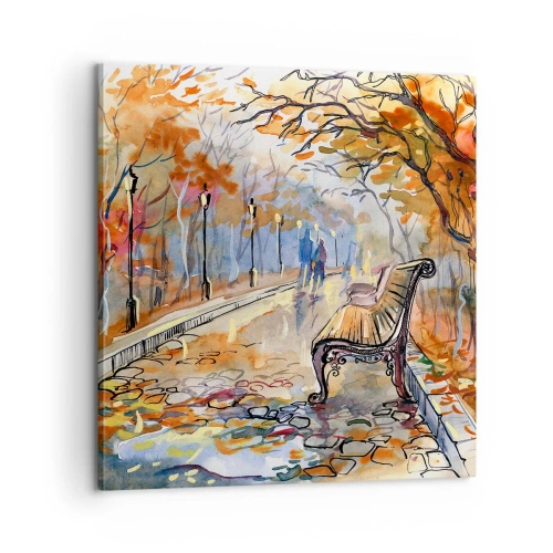 Obraz na plátne - Spoločne putovať jeseňou - 60x60 cm